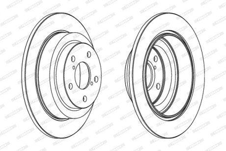 Диск тормозной FERODO DDF678C