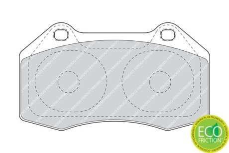 Тормозные колодки дисковые FERODO FDB1667