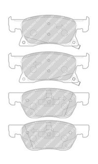 Гальмівні колодки дискові FERODO FDB4933