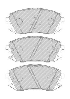 Колодки тормозные дисковые (комплект 4 шт.)) FERODO FDB5039