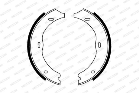 Колодки тормозные барабанные FERODO FSB4003