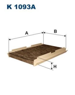 Фiльтр салону вугiльний FILTRON K1093A