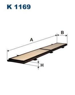 Фильтр салона FILTRON K1169