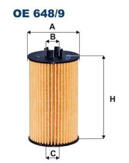 Фiльтр масляний FILTRON OE6489