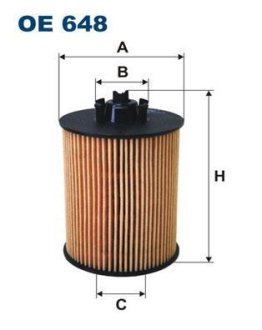 Фильтр масляный FILTRON OE648