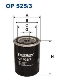 Фильтр масляный FILTRON OP5253