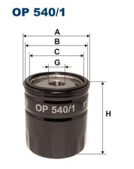 Фiльтр масляний FILTRON OP5401