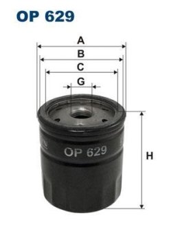 Фільтр масляний FILTRON OP629