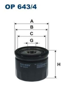 Фільтр масляний FILTRON OP6434