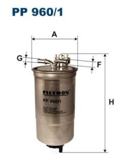 Фiльтр паливний FILTRON PP9601