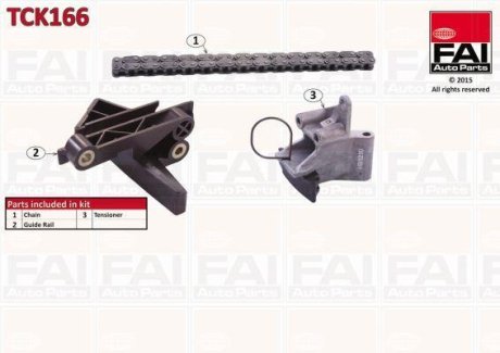 Комплект цепи ГРМ Fischer Automotive One (FA1) TCK166