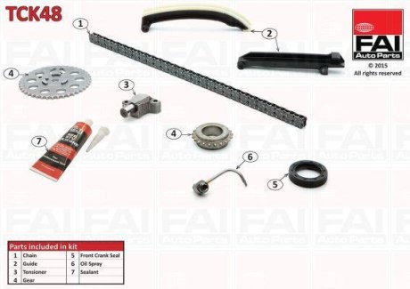 Комплект цели привода распредвала Fischer Automotive One (FA1) TCK48