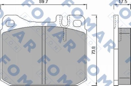 Колодки гальмівні дискові FOMAR FO 467981