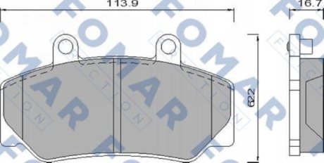 Колодки гальмівні дискові FOMAR FO 473981