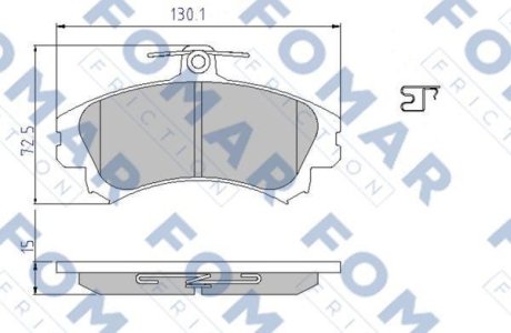 Колодки тормозные дисковые FOMAR FO 638081