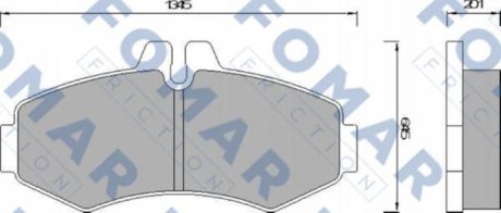 Колодки гальмівні дискові FOMAR FO 678681