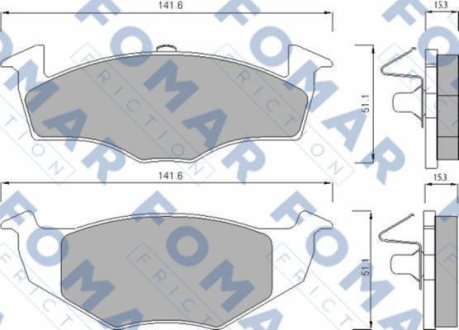 Колодки гальмівні дискові FOMAR FO 682581