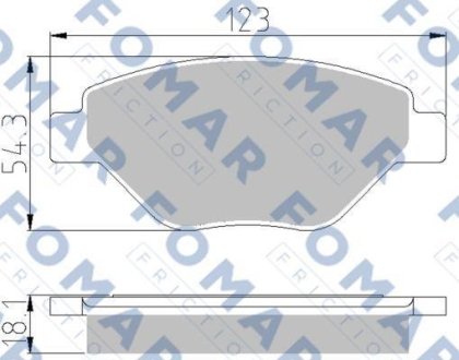 Колодки гальмівні дискові FOMAR FO 914381