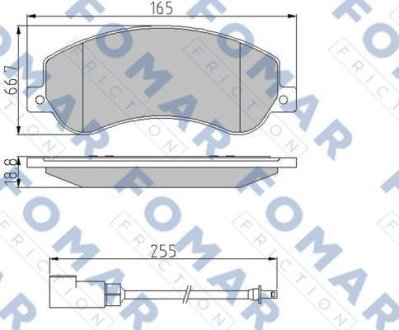 Колодки тормозные дисковые FOMAR FO 925081