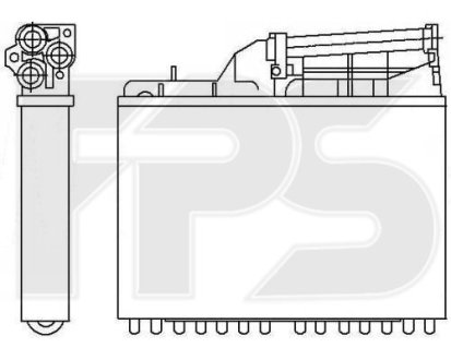 Радіатор пічки FPS FP 14 N110
