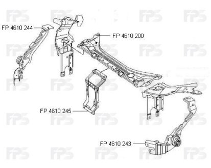 Ремчастина панелі FPS FP 4610 245