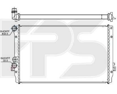 Радіатор охолодження FPS FP 62 A474