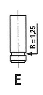 Клапан EX Psa 1.7D/1.9D XUD7/XUD9 33X8X112 86- FRECCIA R3988/RCR