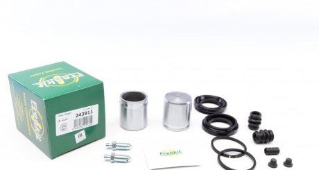 Ремкомплект суппорта (переднего) Mitsubishi L200 01-05 (d=43mm) (+2 поршня) (Nissin/Tokico) FRENKIT 243911