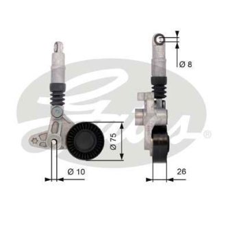 Натягувач поліклинового ременя AUDI A4 B7 Gates T39099