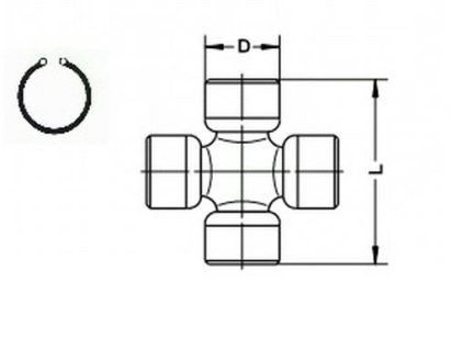 Крестовина GKN (Lobro) U100