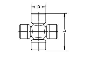 Хрестовина DB 123/207/307 diam 24 mm GKN (Lobro) U728/4