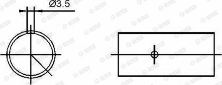 Подшипник скольжения поршневого пальца Glyco 55-3422 SEMI