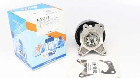 Помпа воды Renault Laguna III/Megane III/Scenic III/Nissan X-Trail/Qashqai 2.0 16V 07- (R/B)(8 лоп) GRAF PA1183