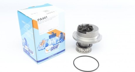 Помпа воды Opel Corsa A/Kadett D/E/Ascona B/C 1.3/1.3N/1.3S 79-89 (19z) (B/B) (8 лоп) GRAF PA441