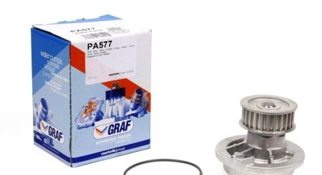 Помпа воды Opel Astra F/Omega A/B/Vectra A/B 1.6/1.8i/2.0i 88-02 (25z) (B/B) (8лоп) GRAF PA577