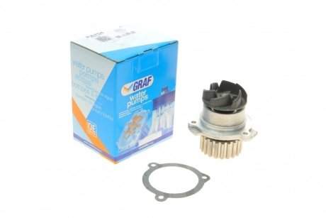 Помпа воды Lada 2110-2111 1.5/1.5 16V/1.6 97-12 /Lada 2108-2115 1.1/1.3/1.5 91-13 (21z) (B/B)(6 лоп) GRAF PA704