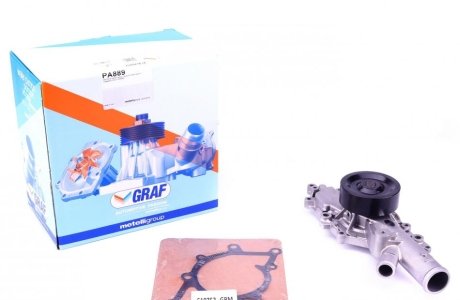 Помпа воды MB S-class (W220)/E-class (W211/S211) 3.2 CDI 02-09 (R/B) (8 лоп) GRAF PA889