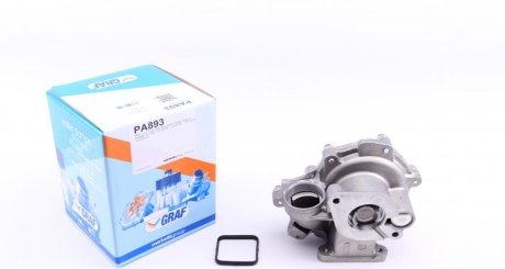 Помпа води BMW 1/3/X1/X3/Z4 116i/118i/120i/130i/316i/Ci/ti/318i/Ci/ti/320i/si/2.0 01-15 (B/B)(6 лоп) GRAF PA893