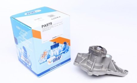 Помпа воды Audi A4-A8/Q7/VW Touareg 2.7-3.0TDI/3.2FSI 04-18 (R/B) (7 лоп.) GRAF PA979