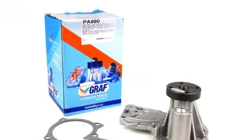 Помпа воды Ford C-Max II/Focus II/III/Mondeo IV/Fiesta/Kuga/Connect/Volvo 1.4/1.6 13- (R/B) (6 лоп.) GRAF PA990