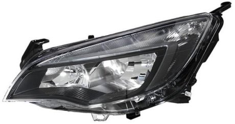 OPEL Фара основная галоген H7/H7,LED-дневн.свет,лів.Astra J 11- HELLA 1EG 010 011-351