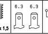 Перемикач світла задн.ходу AUDI 80/100, Golf,Jetta,Passat,Polo 0,9- HELLA 6ZF 004 842-001 (фото 2)