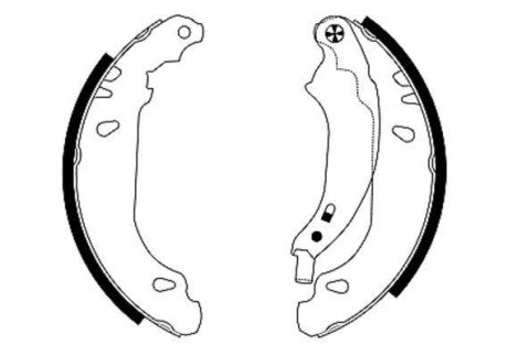 RENAULT Гальмівні щоки CLIO II 1.5 dCi 03-05, CLIO SYMBOL I 1.4 00-, LOGAN I 1.5 dCi 11-, DACIA, DAIHATSU HELLA 8DB 355 002-261