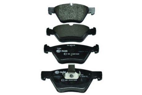 К-кт колодок перед. Mercedes E-Series (W211)/SLK-Series (W170)/CLK-Series (W208)/E-Series (W210)/Chrysler Crossfire (95-09) HELLA 8DB 355 007-861