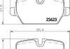 Гальмівні колодки диск.задні BMW 1 (E81), 3 (E90) 1.6i/1.8i/2.0 03- HELLA 8DB 355 011-271 (фото 2)