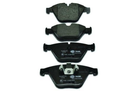 Тормозные колодки дисковые перед. BMW 3 (E90/E90N) 320d 05-/X1 (E84) 09- HELLA 8DB 355 013-931