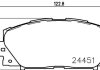 Гальмівні колодки диск. передні Toyota Prius 1.5/1.8 09- HELLA 8DB 355 014-311 (фото 2)