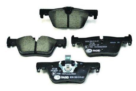 Тормозные колодки дисковые зад. BMW 3 (F30/F31) 12-/1 118 (F20) 10- HELLA 8DB 355 019-971