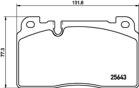 Дисковые тормозные колодки перед. Audi Q5 HELLA 8DB 355 020-241 (фото 1)