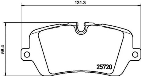 Гальмівні колодки диск.задні Range Rover IV 3.0D-5.0 12- HELLA 8DB 355 020-361